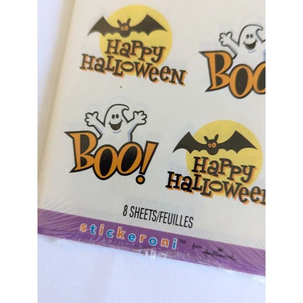 Vintage Hallmark Stickeroni 2 Packs Halloween & Thanksgiving/Fall Sealed